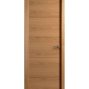 Puerta 4 Ranuras Roble